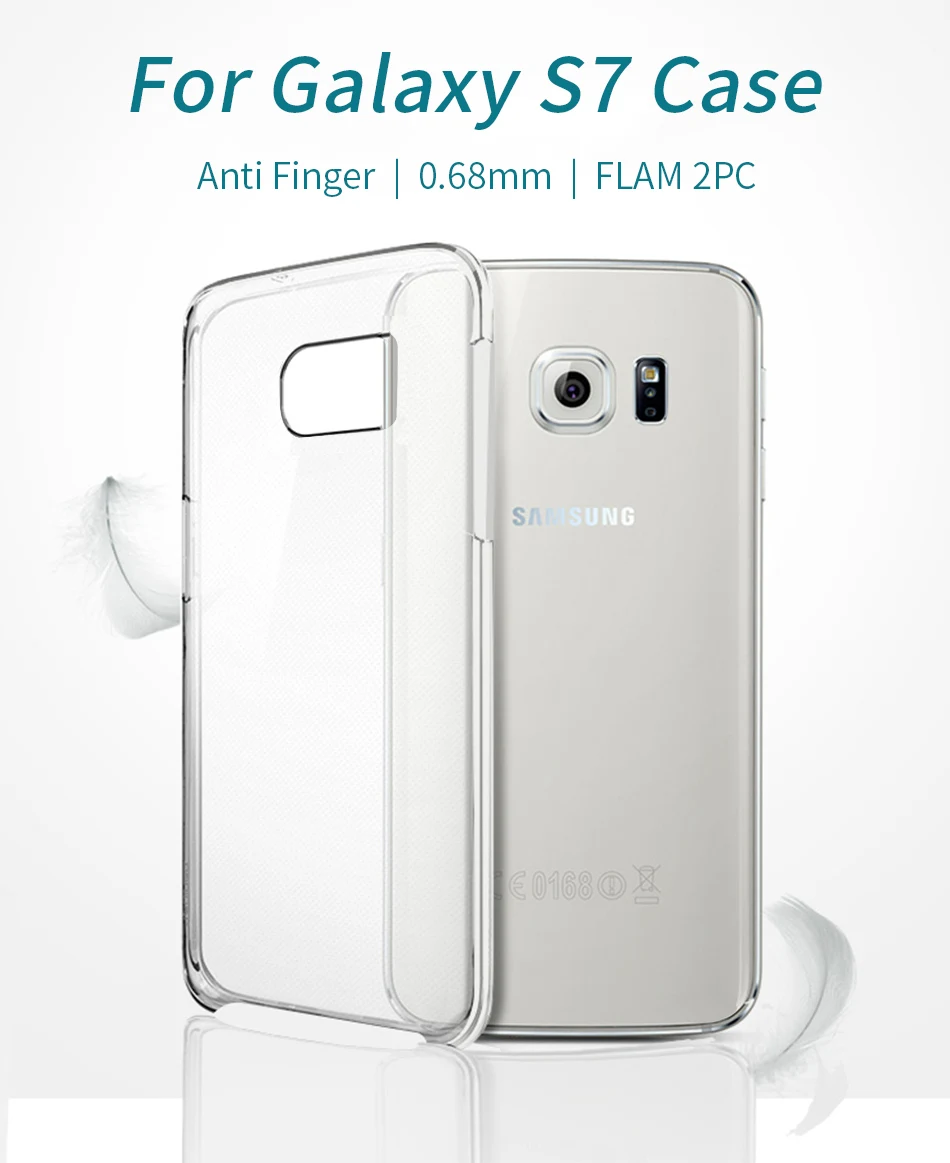 S7 чехол прозрачный плотный чехол Tpu Lcd дисплей samsung Galaxy S7 чехол задняя крышка мягкий кошелек ударопрочный с коробкой