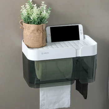 

Japan Import Toilet Paper Hanging Rack Ring Shape Bathroom Towel Holder Rack Bar Plastic Vacuum Suction Cup Luxurious High-end