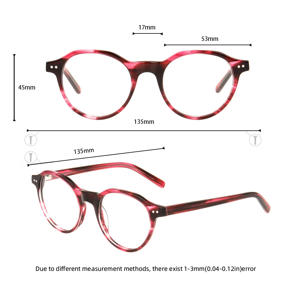 Женские очки MEESHOW круглые с оптической оправой в стиле ретро футляром|brand prescription