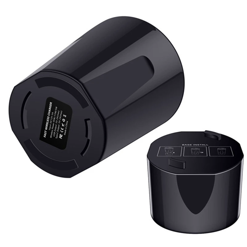 Быстрое беспроводное автомобильное зарядное устройство для Samsung gs10/S9/S8/Note10 10 Вт Qi Беспроводная зарядка Автомобильная чашка для iPhone11Pro/XsMax/Xr/8 Plus