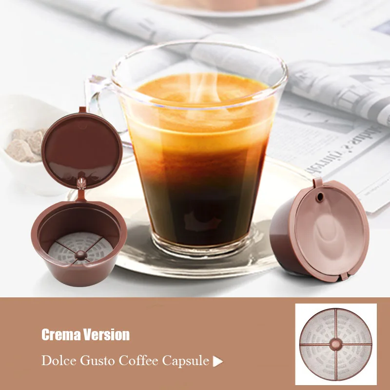 Upgrade Version Nescafe Coffee Filters Dolce Gusto Capsule Plastic Refillable Reusable For | Дом и сад