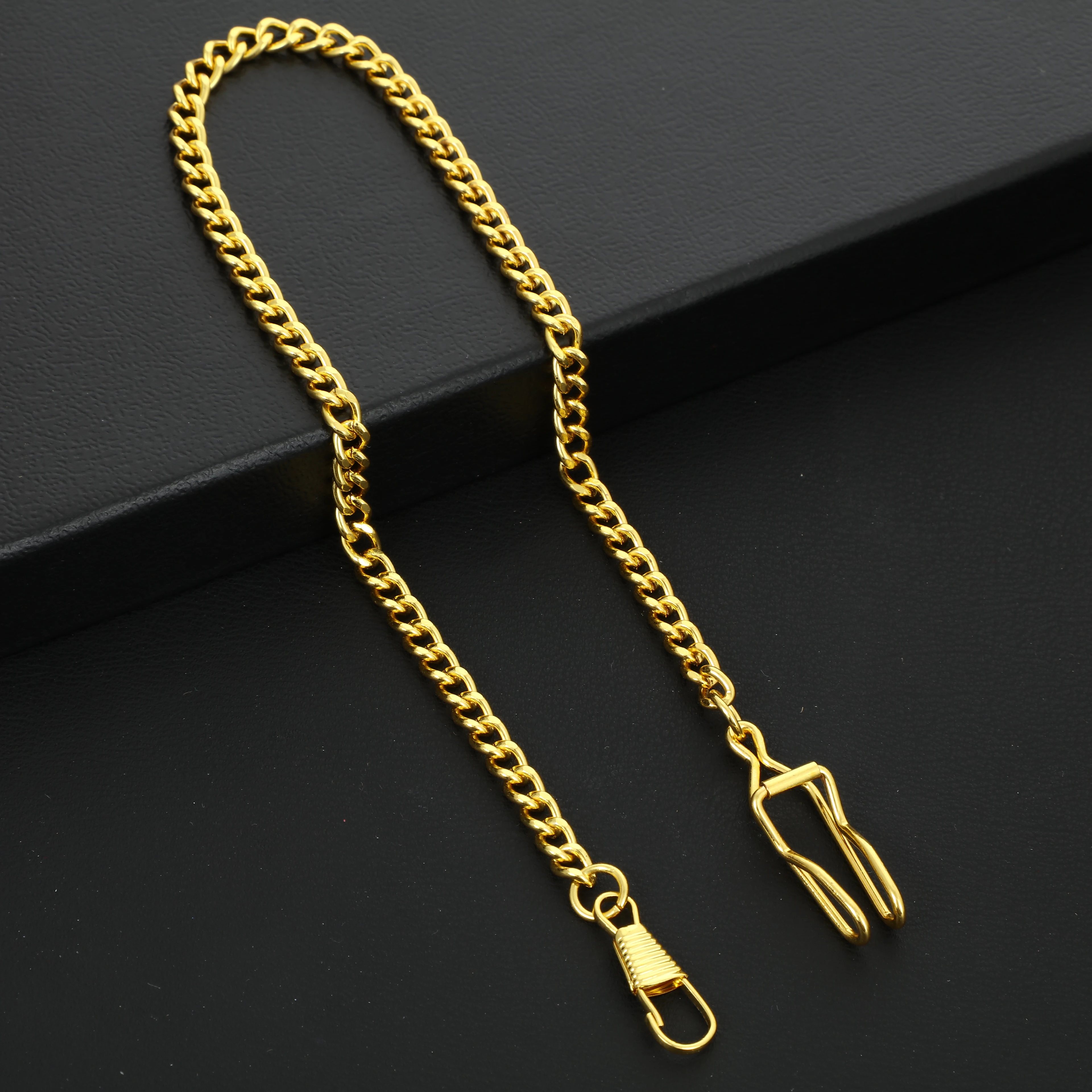 Classic Stainless Steel Pocket Watch Chain For Men Women Quartz Vintage FOB Watches