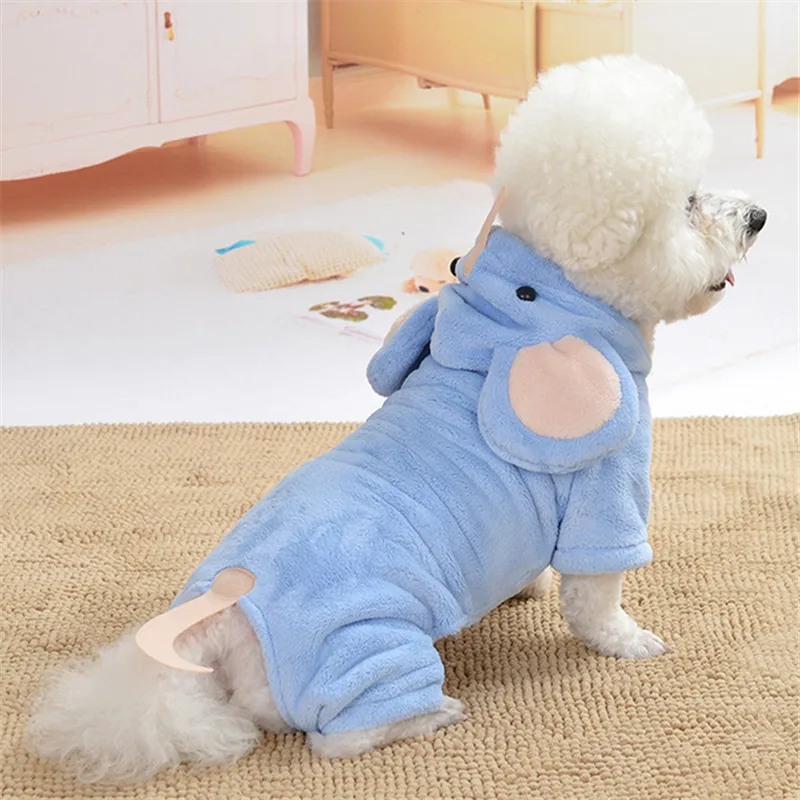 Забавная одежда для домашних животных зимний комбинезон для собак пижамы одежда для щенков Померанский бишон фризе Пудель Костюм комбинезоны одежда
