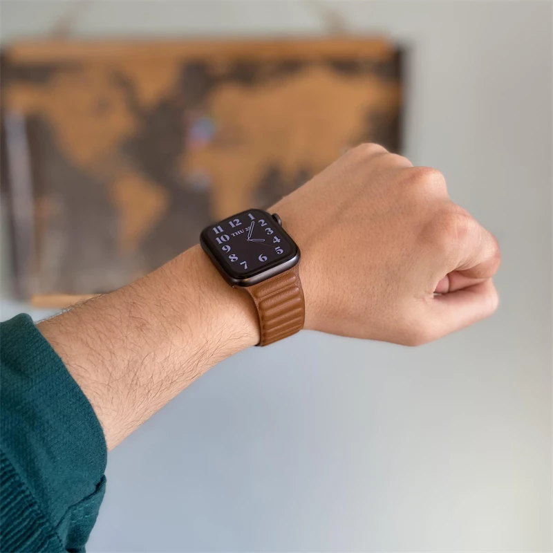 Leather Link For Apple watch band 40mm 