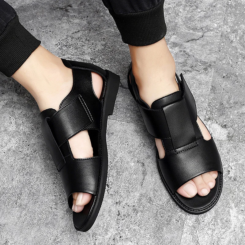 2020 летние мужские пляжные сандалии-гладиаторы уличная дышащая обувь римская