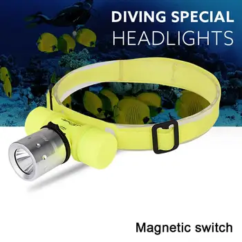 

6000LM LED Diving Headlamp 18650 Flashlight Headlight Outdoor Underwater Diving Headlamp Diving Light LED Headlight