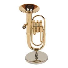 Модель Euphonium, Медный позолоченный музыкальный инструмент, модель, музыкальный школьный подарок Модель Euphonium, Медный позолоченный музыкальный инструмент, модель, музыкальный школьный подарок