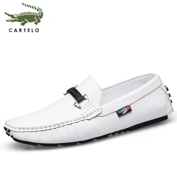 

CARTELO men's shoes new Korean version of men's soft bottom business casual shoes wild peas shoes men