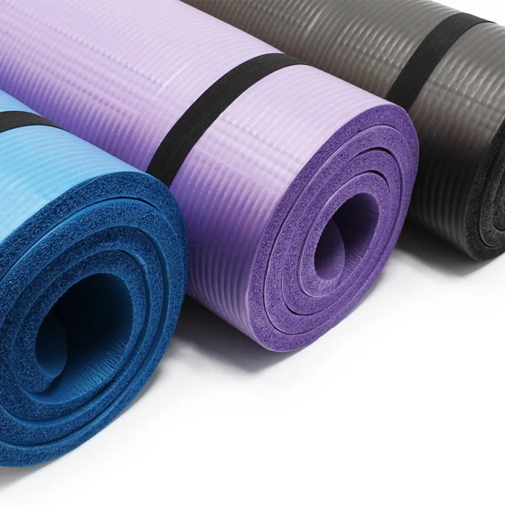 Yoga Mat Thicken Widened Lengthened Nbr Non-slip Esterilla Yoga Home  Fitness Mat Male Female Beginner Gym Pilates Exercise - AliExpress