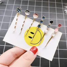 Hyuna, стиль знаменитостей, звезды, любовь, комплект из трех предметов, длинный зажим, корейский стиль, металлическая шпилька, головной убор, повязка для волос для девочек Acces