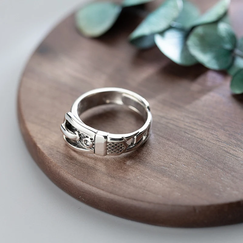 Панк 925 Серебряные кольца ювелирные изделия Винтаж очарование Joyas Haut Bague Femme Aneis дамы костяшки кольцо Бохо кольца анильос для женщин