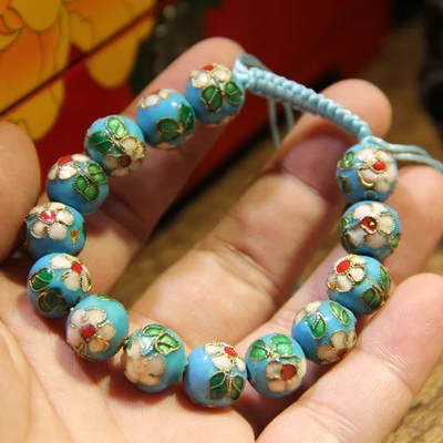 de cuentas de esmalte filigrana para mujer, cuerda telescópica de colores étnicos tradicionales, joyería de artesanía única Cloisonne de de - AliExpress