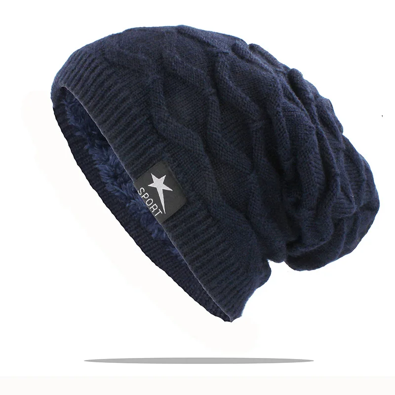 Alltobefun Women Outdoor Winter Warm Hat For Men Unisex New Wool Adult Knitted Beanies Skullies Casual Cotton Cap Hats AHT167