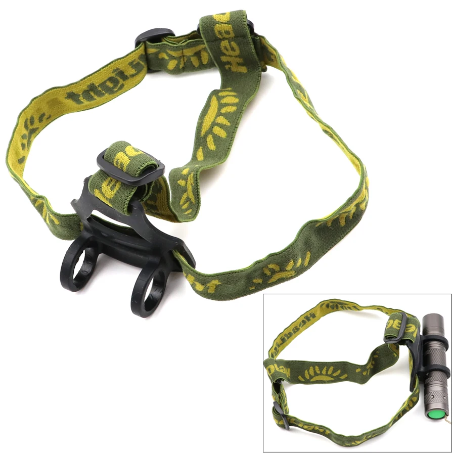 Head Mounted Flashlight Headband Head Strap Band Adjustable Elastic Belt Mount Holder for H04 S2 S2+ 18650 LED Flashlight