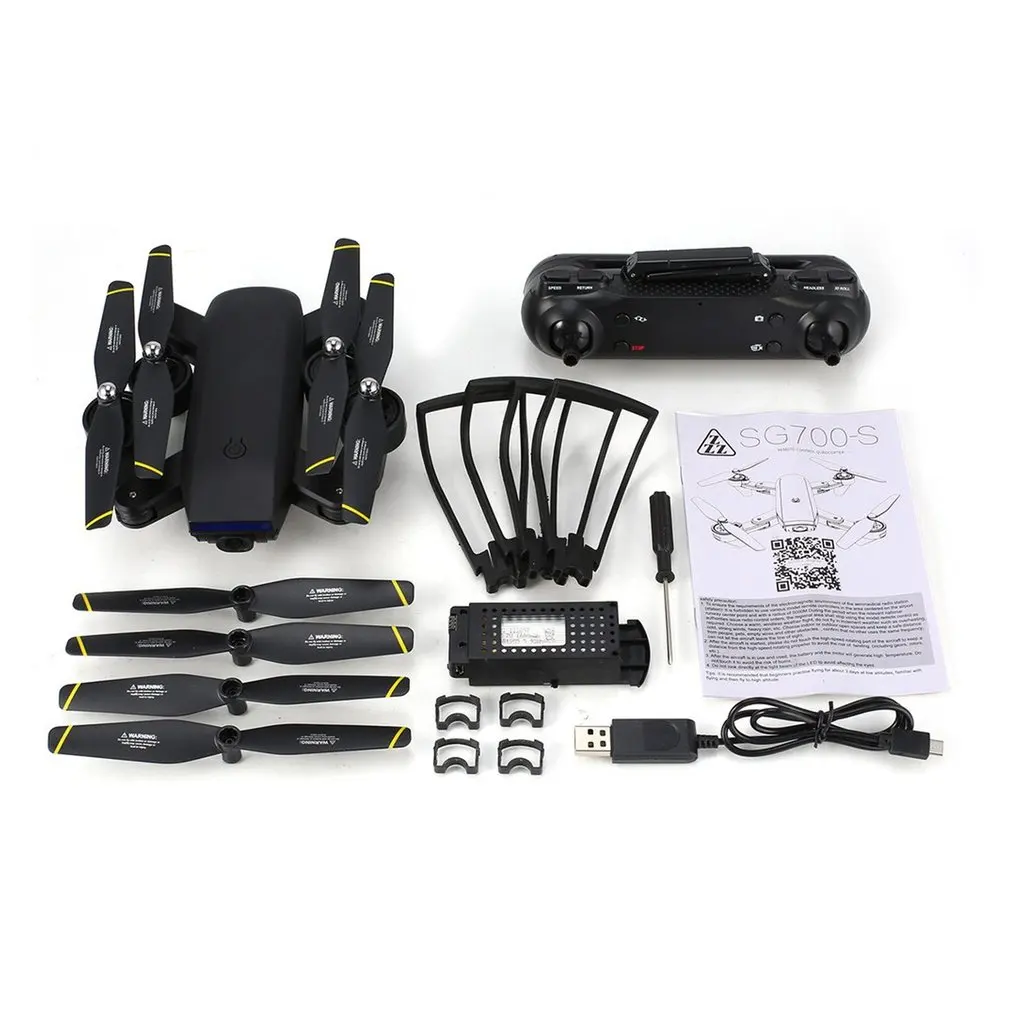 SG700 SG700-D SG700-S Drone 1600 мАч с Камера 4K hd-камера Дрон Профессиональный Дрон Квадрокоптер игрушка-вертолет - Цвет: SG700-D black 1B