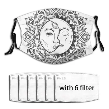 

Astronomy And Astrology Sun Boho Mouth Mask Reusable Dust Face Masks Replaceable Filter Waterproof Mask