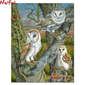 

5D diamond painting Owl Gathering full Drill Square round diamond Embroidery Animal diamond mosaic Cross Stitch home wall decor