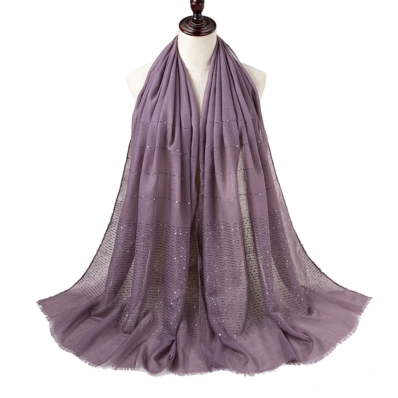 New Arrival Glitter scarves viscose scarf gold shimmer muslim Women