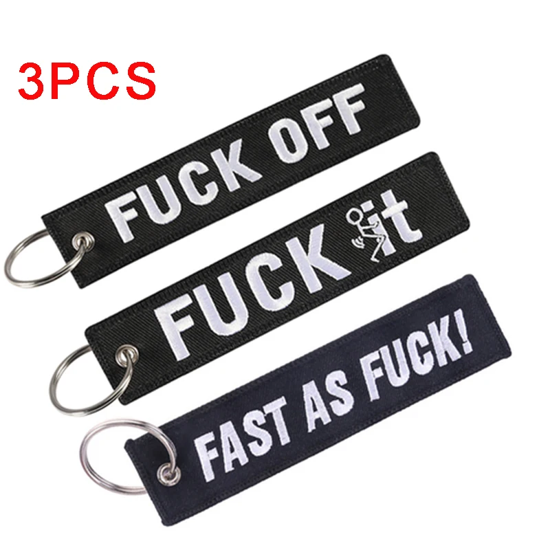 3Pcs/lot Remove Before Flight Keychains For Aviation Gifts Embroidery Customize Keychains Keyring key Holder Cars Sleutelhanger