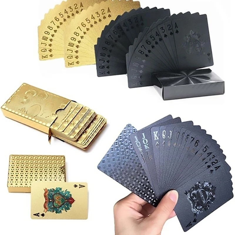  Birthday Party Decorayion Matte Plastic Poker Cards Waterproof PET Playing Cards for Table Games He