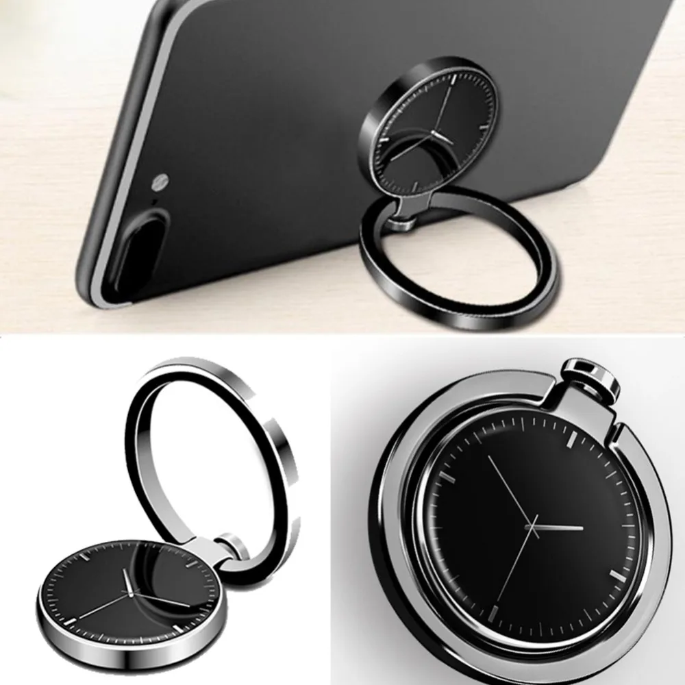 Universal Luxury Watch pattern metal Finger Ring Holder 360 Rotate Mobile Phone Stent for iPhone X 8 Plus Samsung S9 | Мобильные