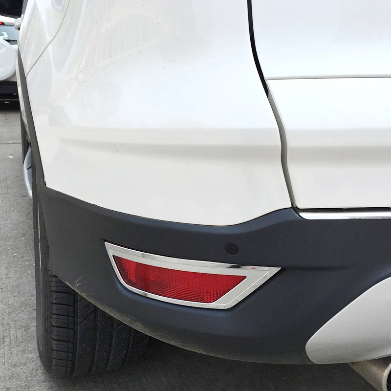 Хром задний противотуманный светильник Накладка заднего бампера для Ford Escape Kuga