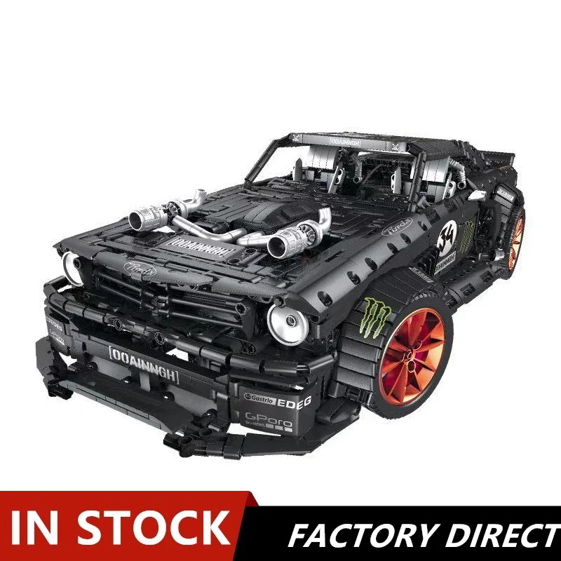 

1965 Ford Mustang Hoonicorn RTR V2 Compatible With MOC-22970 Building Blocks Bricks Educational Toys Birthdays Diy Gift