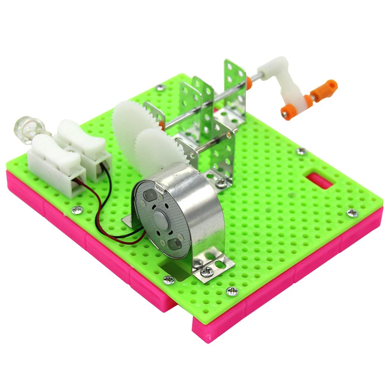 DIY elektrische Wissenschaft Spielzeug physische Handkurbel Generator Kid 