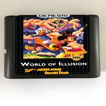 Игровой картридж World Of Illusion - 16 бит MD для консоли MegaDrive Genesis | Электроника
