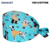 Unisex Soft Scrub Cap Cartoon Printing Scrubs Hat for women surgicals hat women's and men operating room hat Nursing accessories 2