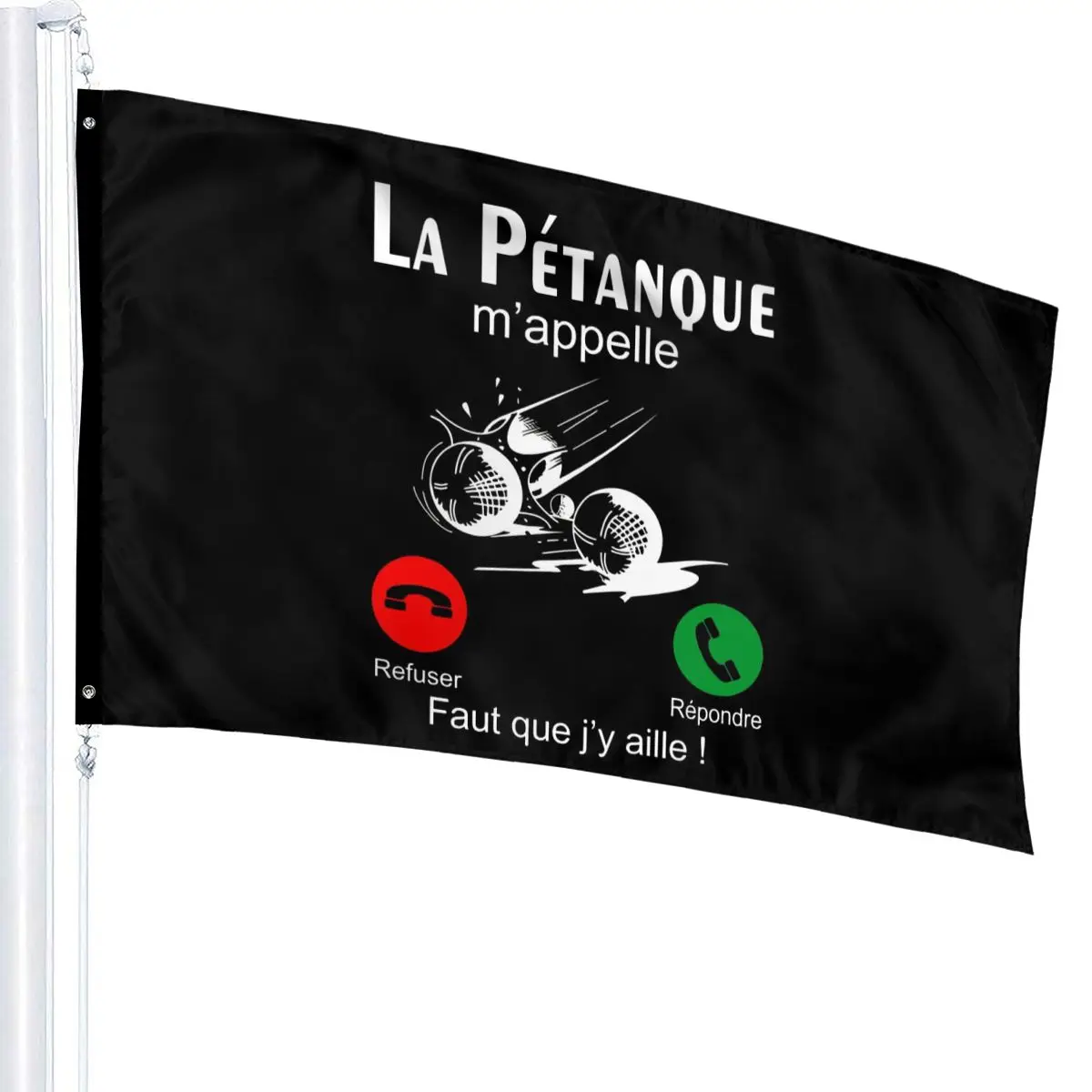 Personalizza La Petanque Mappelle Fete Cadeau Vacance Boule T095 Ragazza Nuova Stampa Fitness Bandiera Di Mezza Età