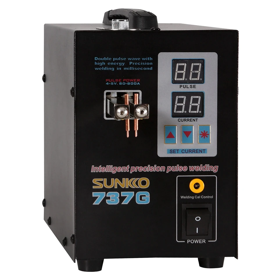 SUNKKO 737G 18650 Аккумуляторная машина для точечной сварки с двойным импульсным
