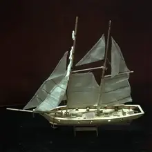Hobbylane 1:100 весы деревянная парусная лодка корабль наборы для дома DIY модель дома декоративная лодка Подарочная игрушка для детей