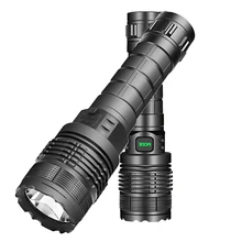 Lampe de poche LED torche Ultra lumineuse L2/P70 lumière de Camping 5 Modes de commutation étanche Zoomable lumière Portable USB lampe rechargeable