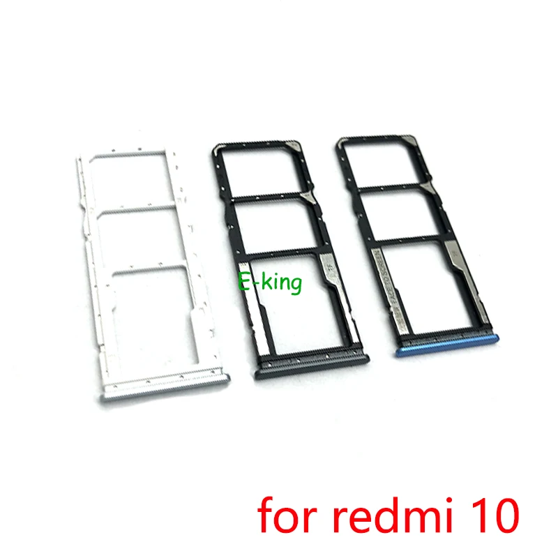 10PCS NEW For Xiaomi Redmi 10 10A 10C FHD Prime 5G Sim Card Slot Tray Holder Sim Card Reader Socket