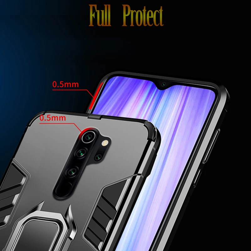 Кольцо Броня чехол для Red mi Note 8T 8 Pro Чехол для Xiaomi mi Note 10 Pro CC9 CC9E A3 lite для Red mi Note 8 7 8A 7A противоударный чехол