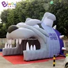 Personalized 4.8x4.5x3.8 Meters Inflatable Bulldog Head Tunnel Tent For Outdoor Event - BG-T0259 1