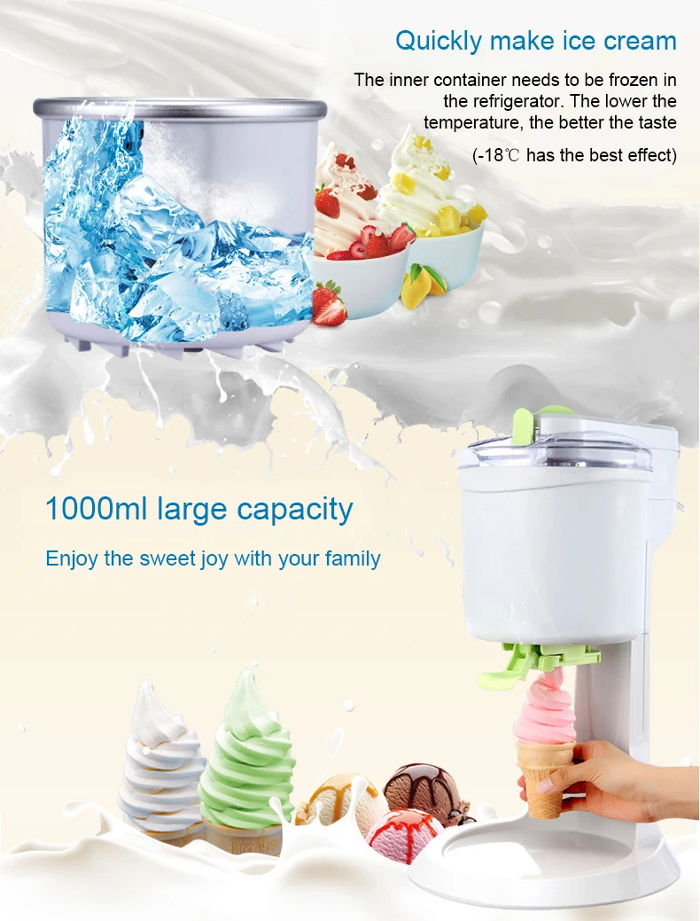 Electric Ice Cream Machine Automatic Chiseza