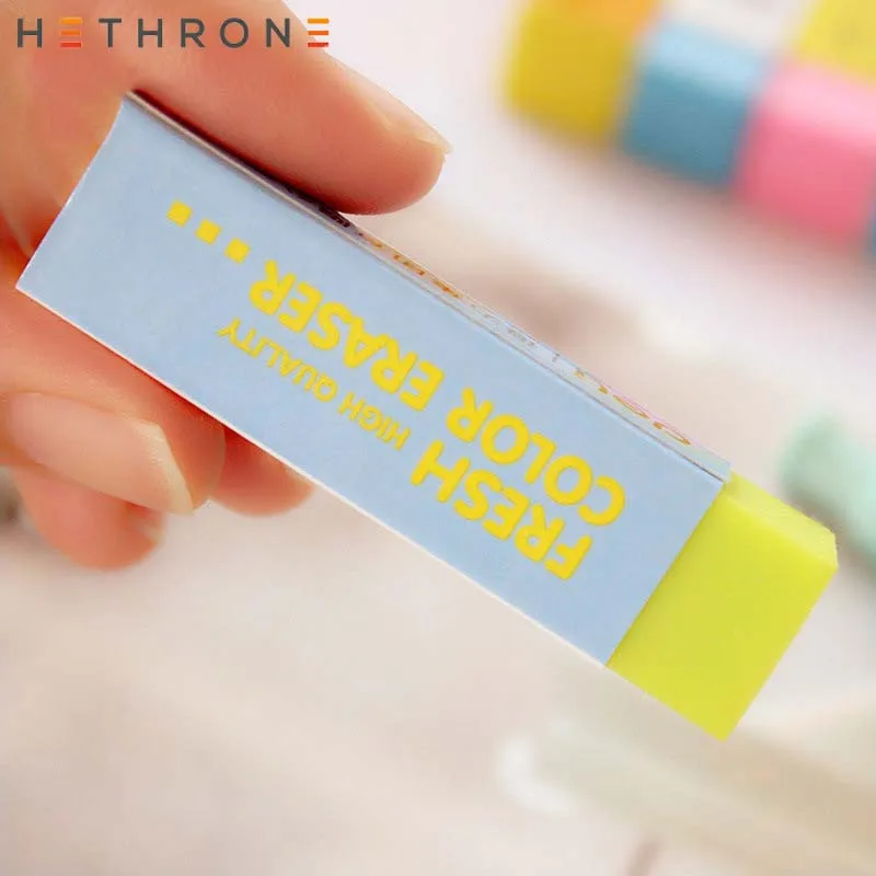 Hethrone 5 шт. Kawaii мягкие цветные студенческие резиновые ластики Прочный гибкий Карандаш Ластик резиновый для детей подарок креативные канцелярские принадлежности