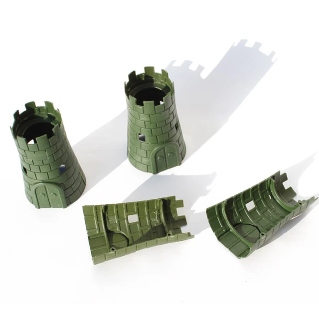 New Arrive 270 Pcs Plastic Soldier Beach Scene Model 5cm World War II Soldier Military Toy Set for Children Christmas Gift 2