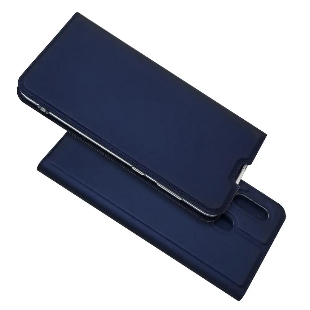 Blue Кожаный мягкий чехол для samsung Galaxy A30/A60/M30/A80/Note 10/A70/A50/M10/A6 Plus /S7/J7 Plus J7310 откидной Чехол-бумажник из ТПУ - Цвет: Blue