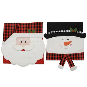 

1 Pcs Christmas Santa Claus Chair Covers Chair Back Cover Home Party Decor Christmas Decorations for Home