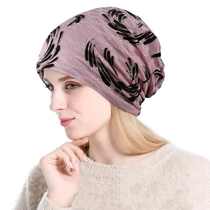 M227Pink CHSDCSI, новинка, повседневные шапочки для женщин, Модная вязаная шапка, Осенняя шапка, весенняя, теплая, Skullies, кепка s, мягкие хлопковые шапки, женская шапочка - Цвет: M227Pink