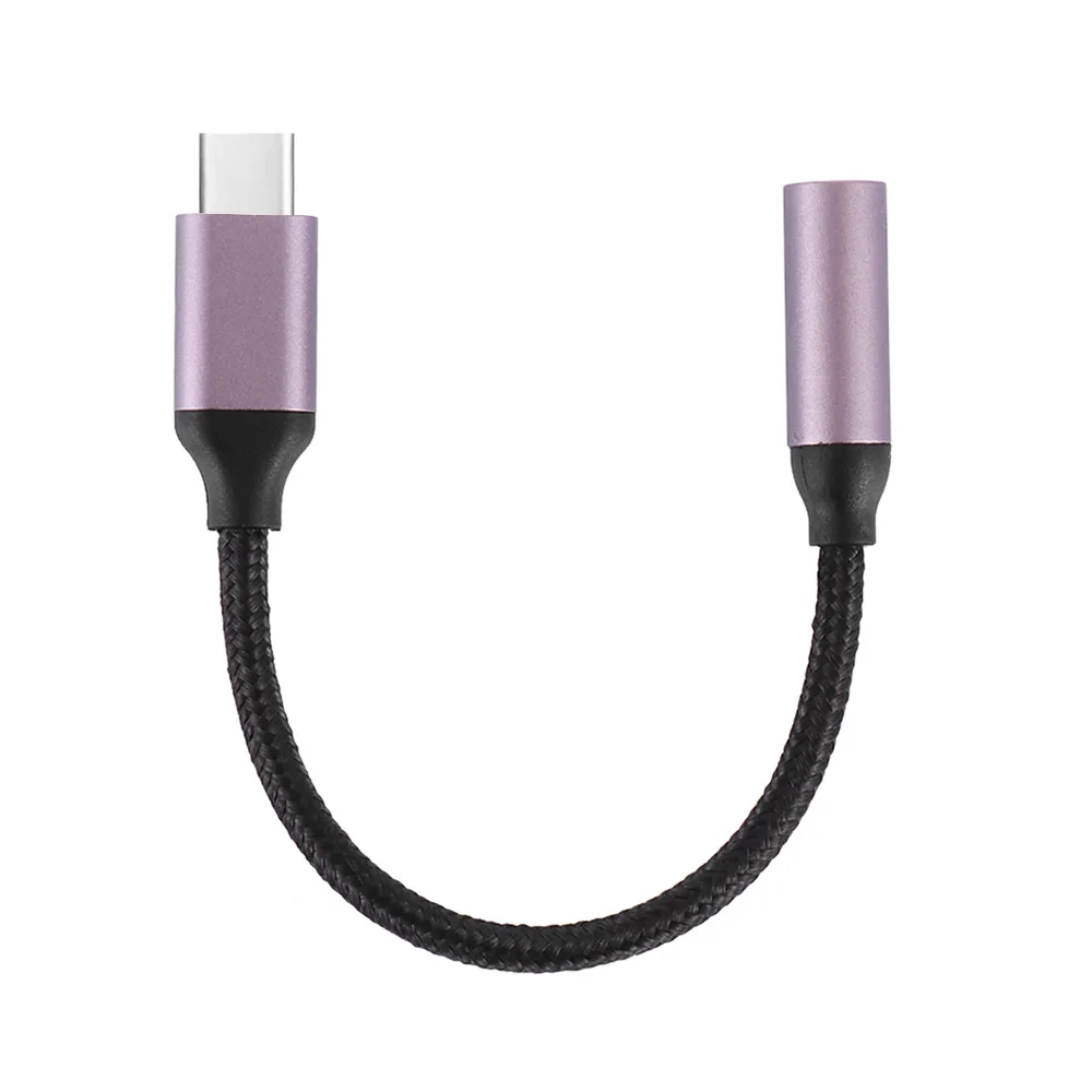 USB C до 3,5 мм AUX линейный адаптер для наушников type C разъем для наушников кабель для huawei плетеный шнур автомобильные аксессуары AUX Кабель-адаптер