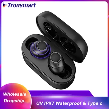 

Tronsmart Onyx Free TWS Wireless Earphone Type c Bluetooth Handsfree earbuds Aptx UV IPX7 Waterproof 35H time Mono/Stereo buds