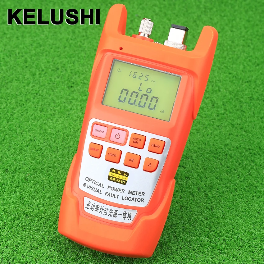 KELUSHI 2в1 FTTH 1/10/20/30 мВт Визуальный дефектоскоп оптический измеритель мощности-70 до +