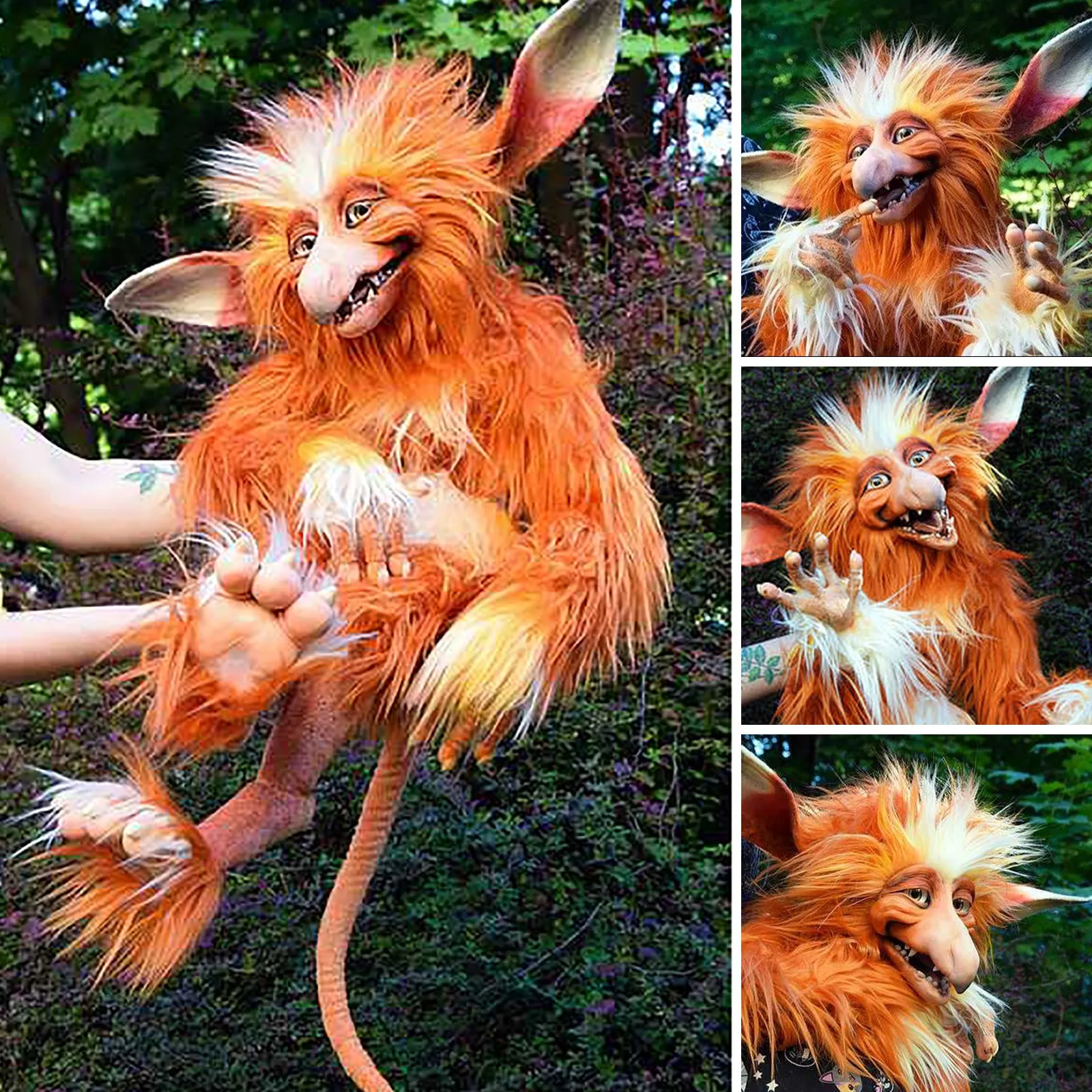 

Plush Monstrosity Ginger Troll From The Labyrinths Funny Present Plush Doll Handmade Baby Ludo From Labyrinth Toy Cute Gift