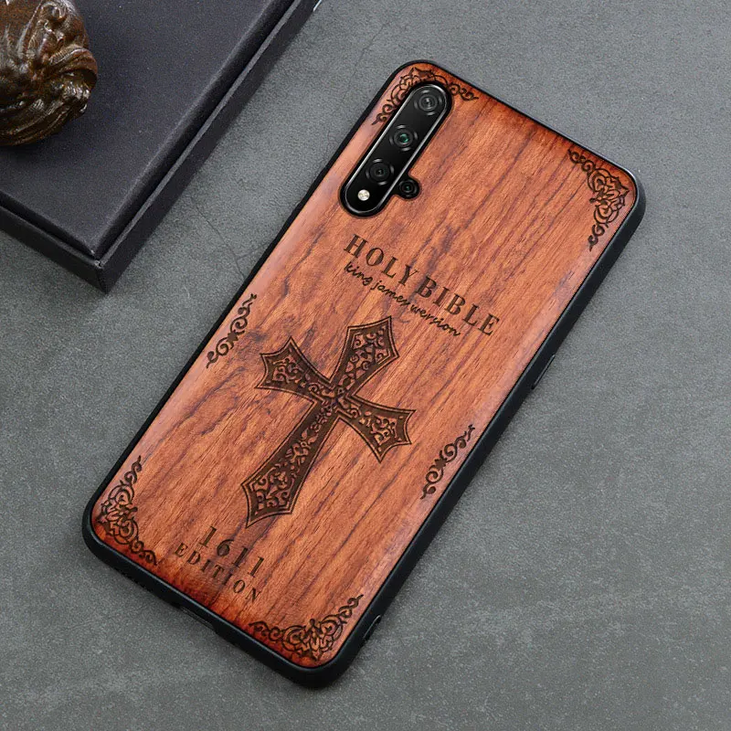 Заказной резной деревянный ящик для huawei Nova 5 t чехол funda для huawei Nova 5 t Nova5 Pro Деревянный ТПУ защитный чехол