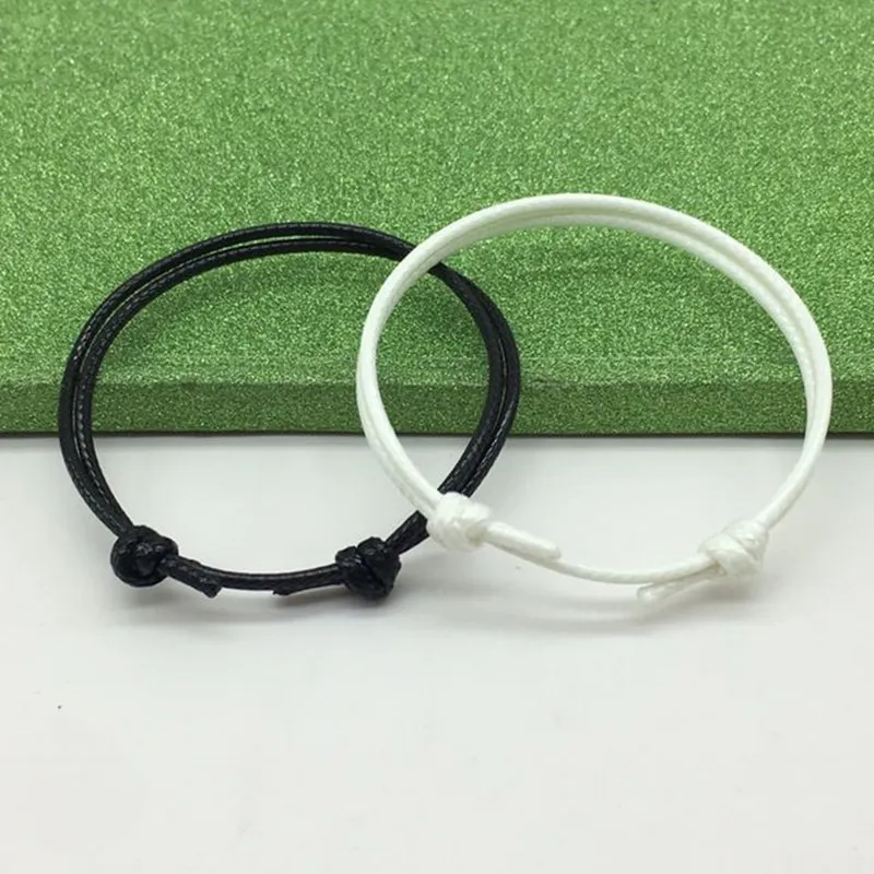 New Simple Bracelets for Women and Men Handmade Adjustable Rope Chain Jewelry Fashion Couple Bracelet Paired 2 PC/lot | Украшения и