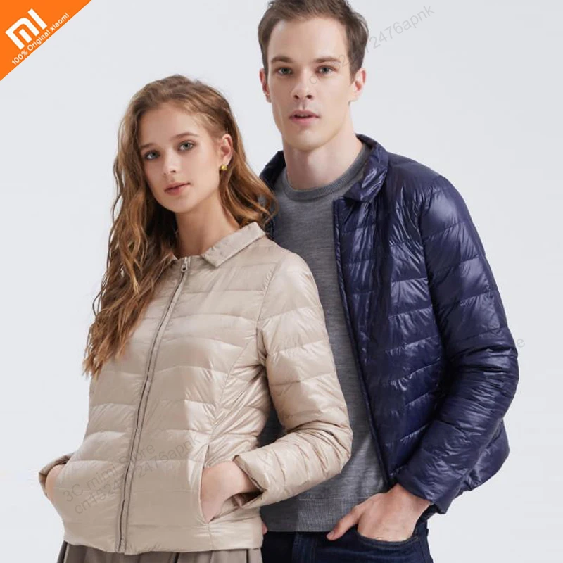 Xiaomi Новые мужские и женские Рабочие осенне зимние легкие модные Съемные рубашки
